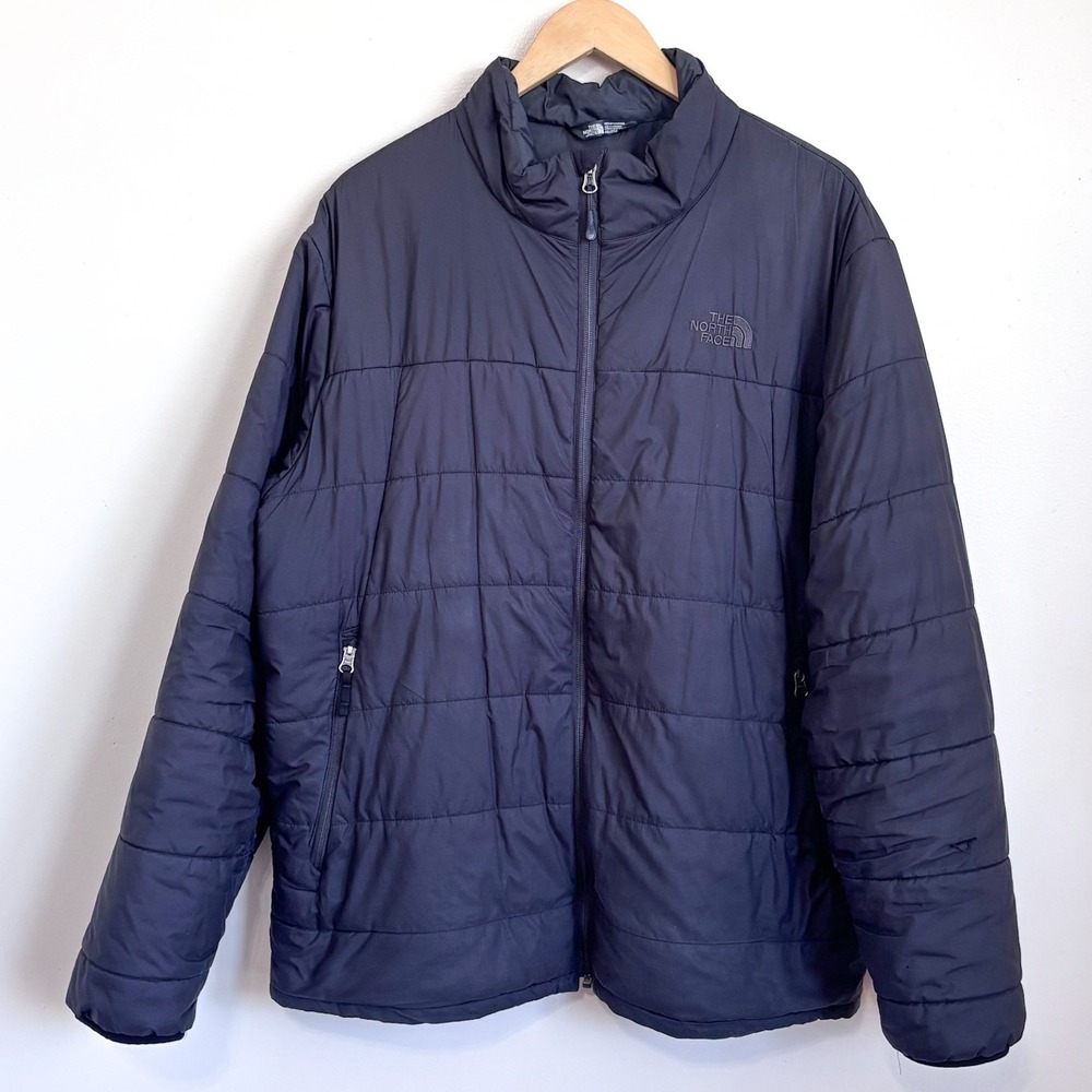 The North Face Mens Puffer Jacket XXL Black Lightweight Quilted Outdoor Coat